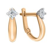 01-219010 Серьги детские с фианитами бренд Sanis (Au 585)