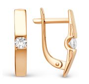 015212-1100 Серьги с фианитами бренд Dinastia (Au 585)