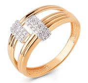 026741-1102 Кольцо с фианитами бренд Dinastia (Au 585)