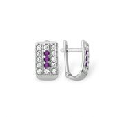 Серьги детские с фианитами
