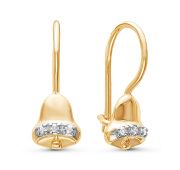 серьги детские из золота