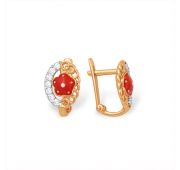 серьги детские из золота
