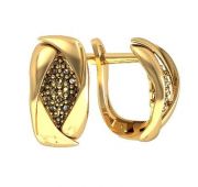 Серьги из золота бренд Sanis