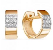 РСд3475 Серьги конго из золота (Au 585)