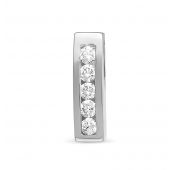 492-31001 1,18 Подвеска из белого золота с бриллиантами бренд Brilliant Style (Au 585)