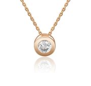 03-3074-00-501-1110-38 Подвеска один камень бренд Platina (Au 585)
