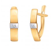 22010 Серьги с фианитами (Au 585)