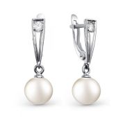 28292S1 Серьги с жемчугом бренд De Fleur (Серебро 925)