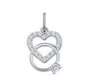 50095 Подвеска сердце (Серебро)