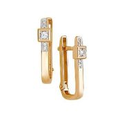 23536 Серьги с фианитами (Au 585)