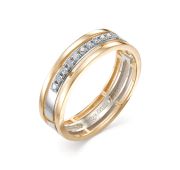 901-110-3,78 кольцо обручальное с бриллиантами бренд Brilliant Style (Au 585)